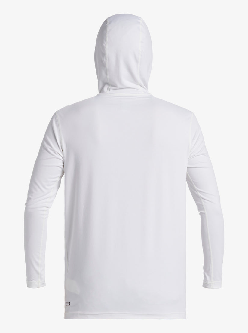 Quiksilver Everday Hood Hooded Surf Rashguard Tee- White