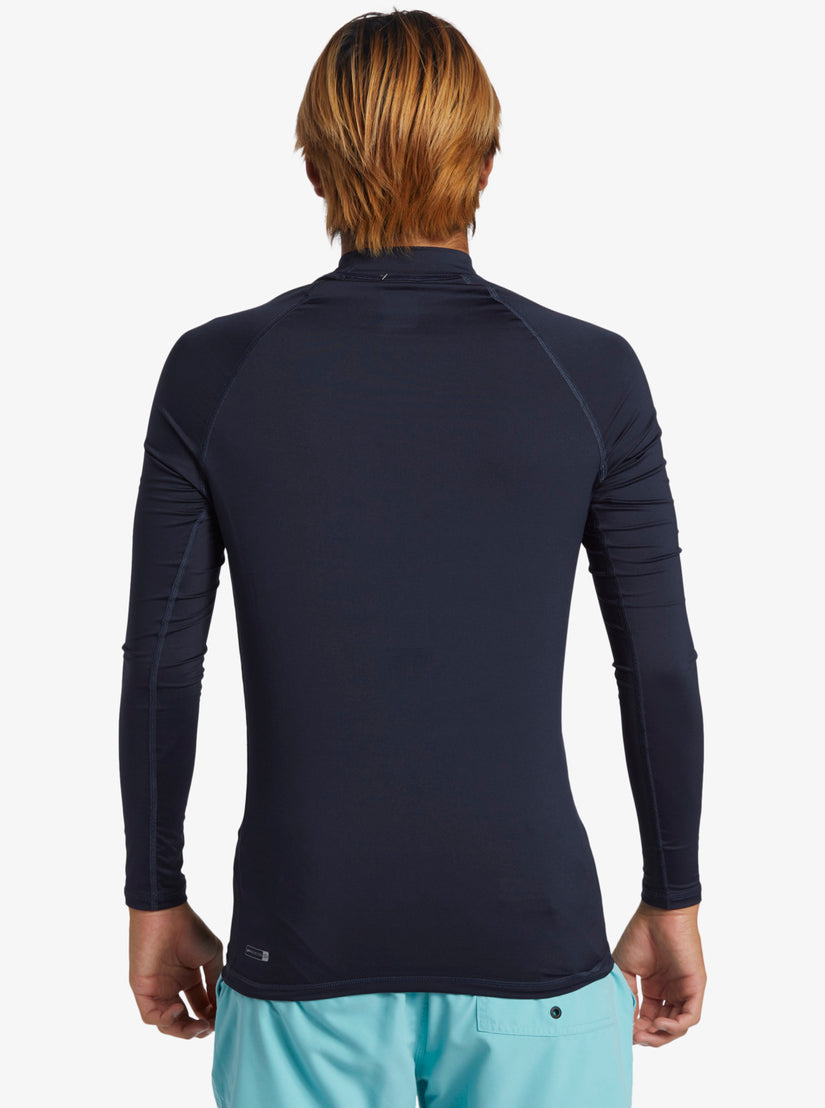 Quiksilver Everyday Long Sleeve Surf Rashguard Tee- Dark Navy