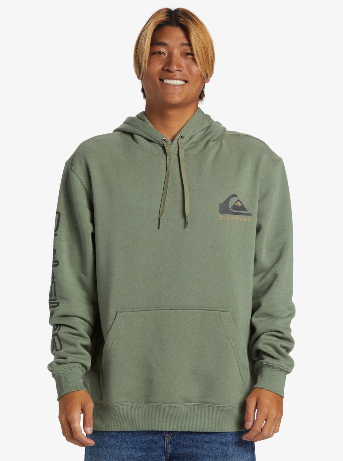 Quiksilver Omni Logo - Pullover Hoodie for Men- Sea Spray