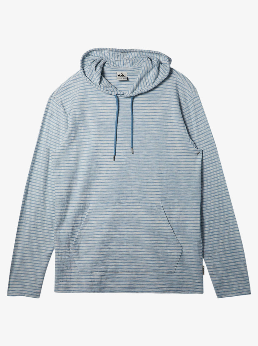 Quiksilver Ramblas Hoodie Crew Neck Top- Blue Shadow Kentin Hoody