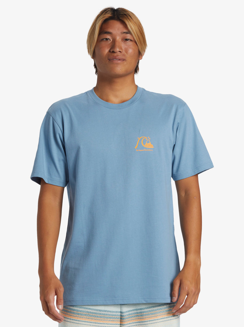 Quiksilver The Original Boardshort T-Shirt- Blue Shadow