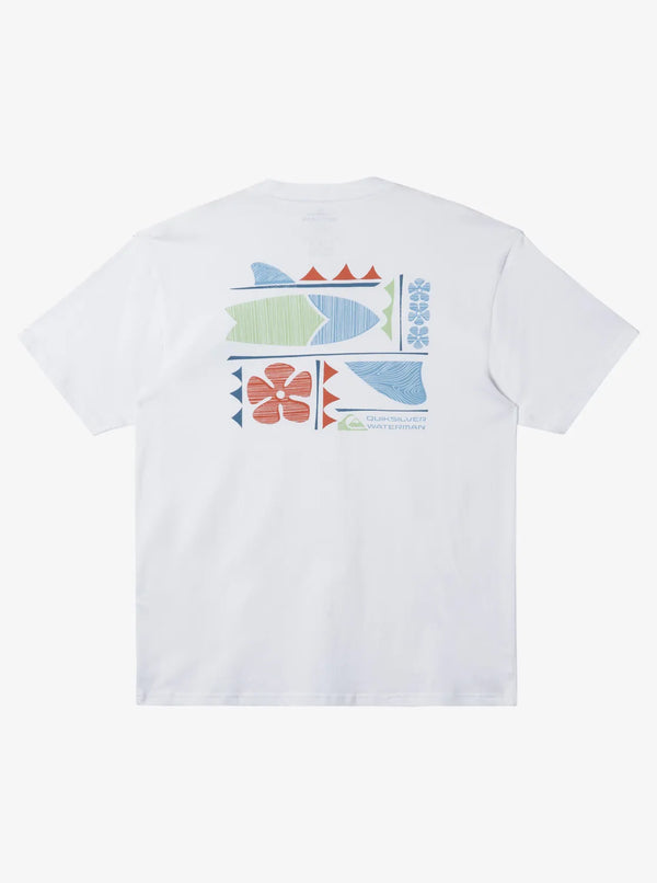 Quiksilver Waterman Mens Shirt Board Builder- White