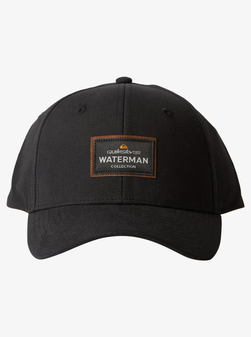 Quiksilver Waterman Salty Bar Snapback Hat- Black