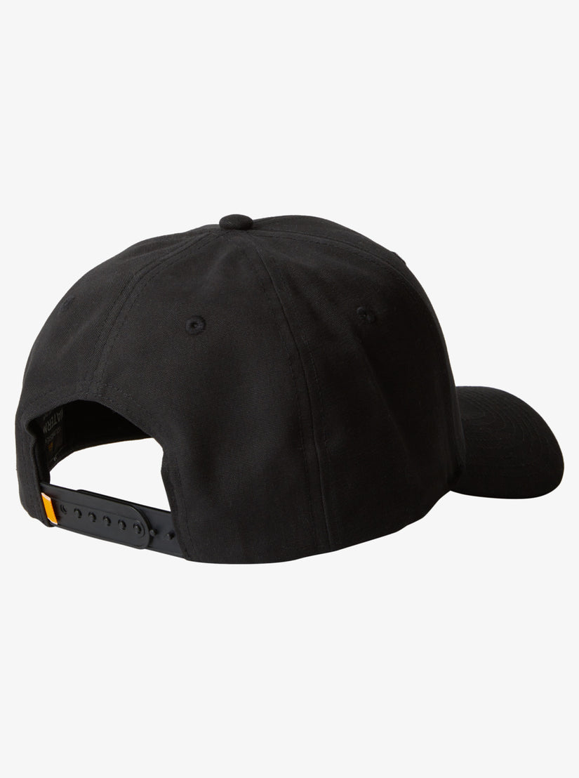 Quiksilver Waterman Salty Bar Snapback Hat- Black