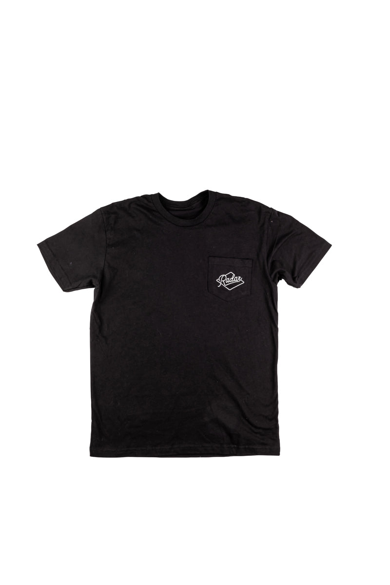 Radar Branded Pocket T-Shirt - Black