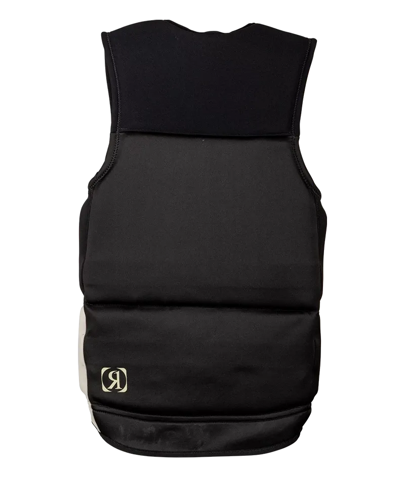 Ronix High Life Capella 3.0 L70 US/CA CGA life vest in Black/Sand with cylindrical wraparound fit Back