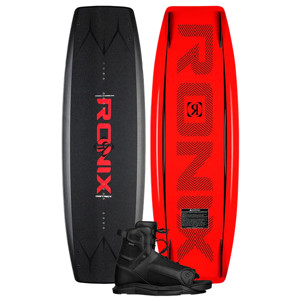 RONIX DISTRICT ウェイクボード ビンディング付き Ronix District Wakeboard Package with Divide Boots Hybrid Rocker