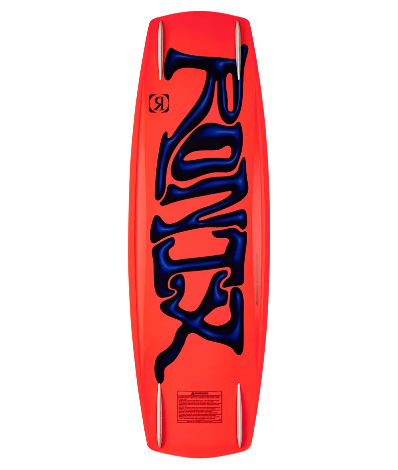 Ronix RXT Blackout Technology wakeboard in White/Blue/Neon for advanced boat riders Bottom
