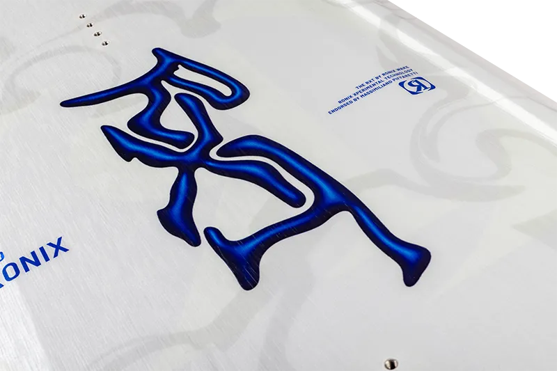 Ronix RXT Blackout Technology wakeboard in White/Blue/Neon
