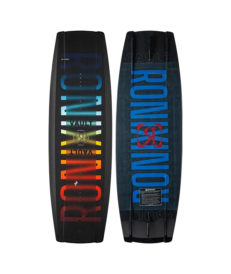 Ronix Vault wakeboard package with Divide boots for entry level and intermediate boat riders Board