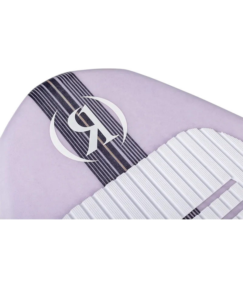 Ronix Aura women's Flyweight skimmer wakesurf board in Lavender Carbon