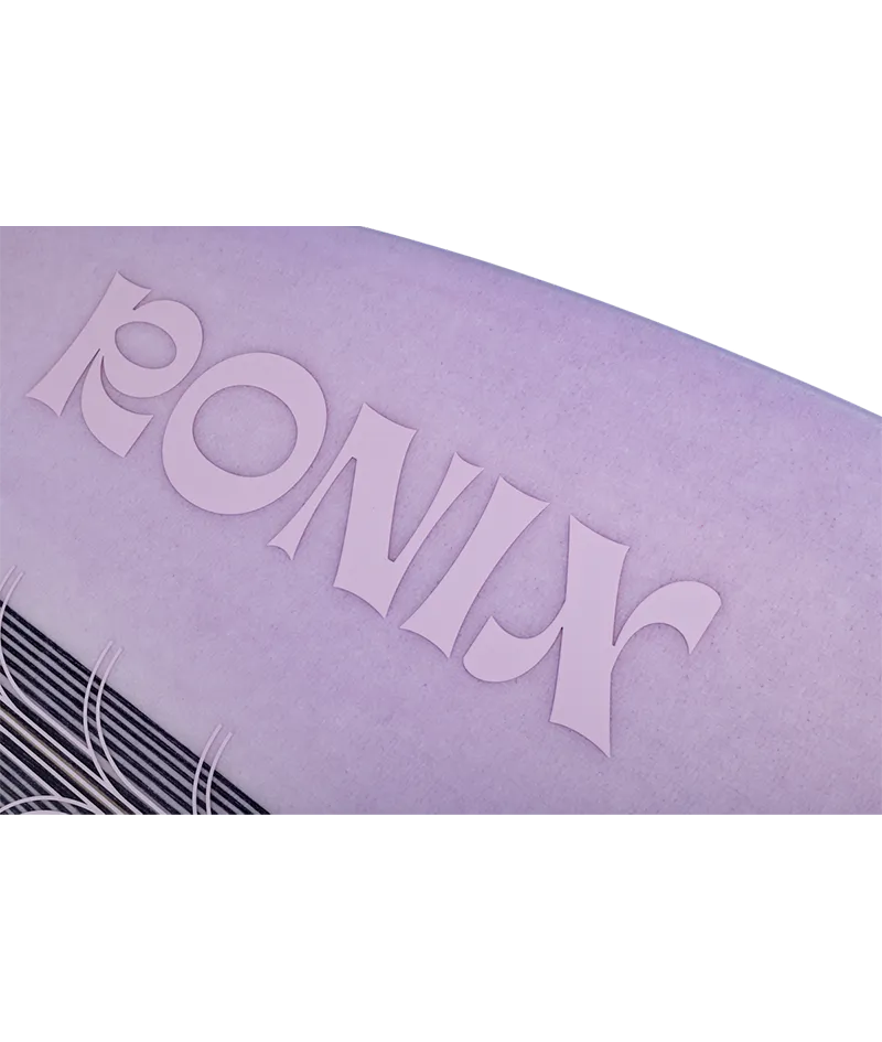 Ronix Aura women's Flyweight skimmer wakesurf board in Lavender Carbon