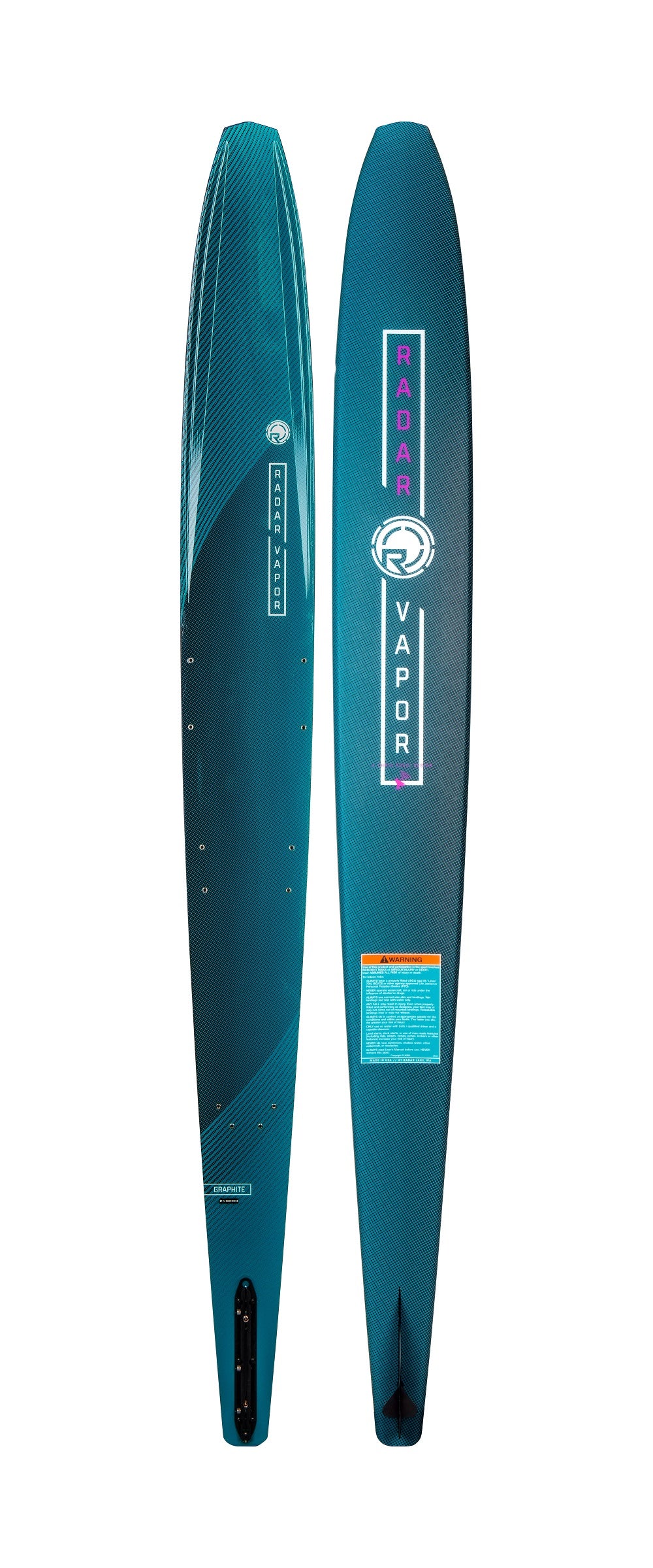 Radar Water Ski - Men's Graphite Vapor - Reef Blue / Rhodamine
