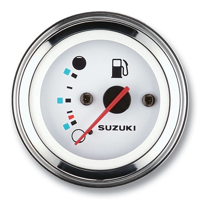 Suzuki 34300-93J14 2 inch white fuel gauge with red needle