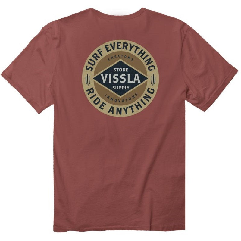 Vissla Barnstorm Pocket Tee - Rusty Red