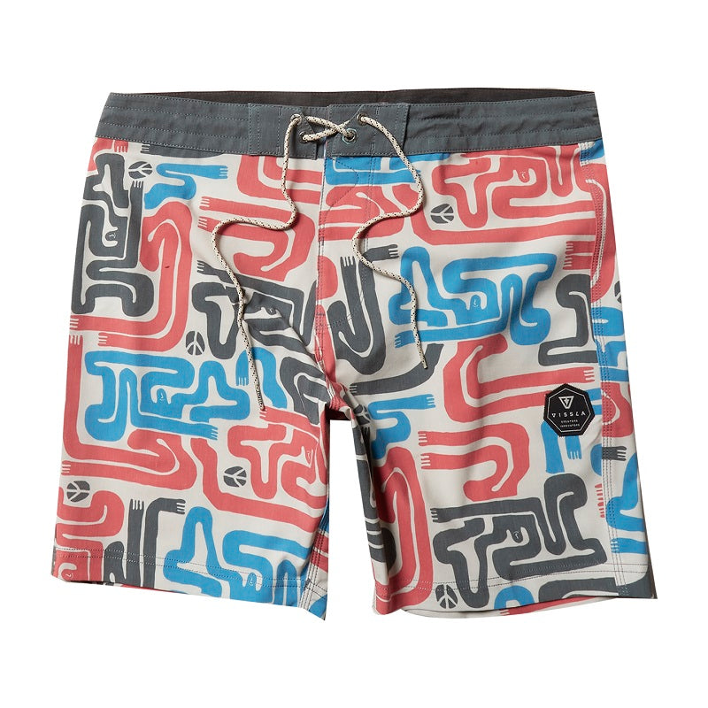 Vissla More Mate Less Hate 17.5" Boardshort - Bone