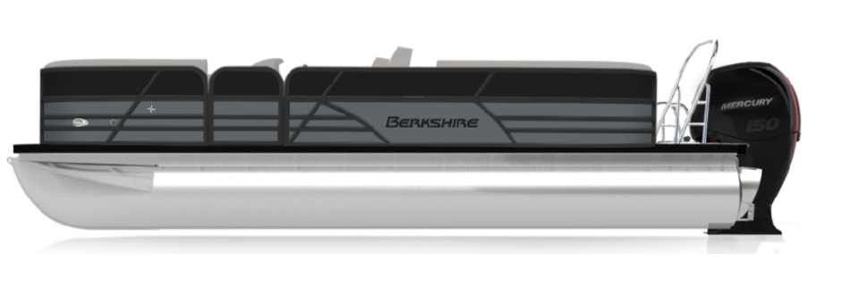 Berkshire 24RFX CTS Pontoon Boat with 2.75 Performance Package and Blackout Trim