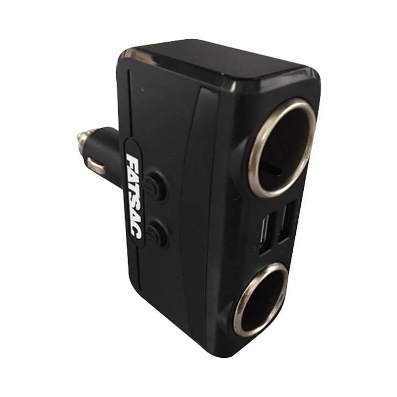 Fat Sac Socket Splitter with Duel USB Ports