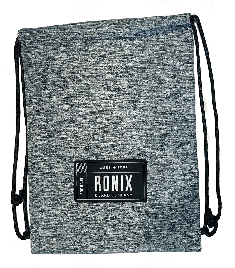 Ronix Drawstring Sack – Heather Charcoal / White