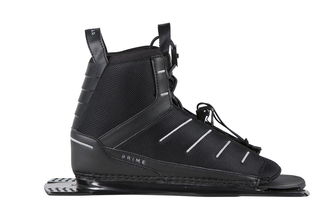 Radar Waterski Prime Boot - Black / Grey - Rear Feather Frame