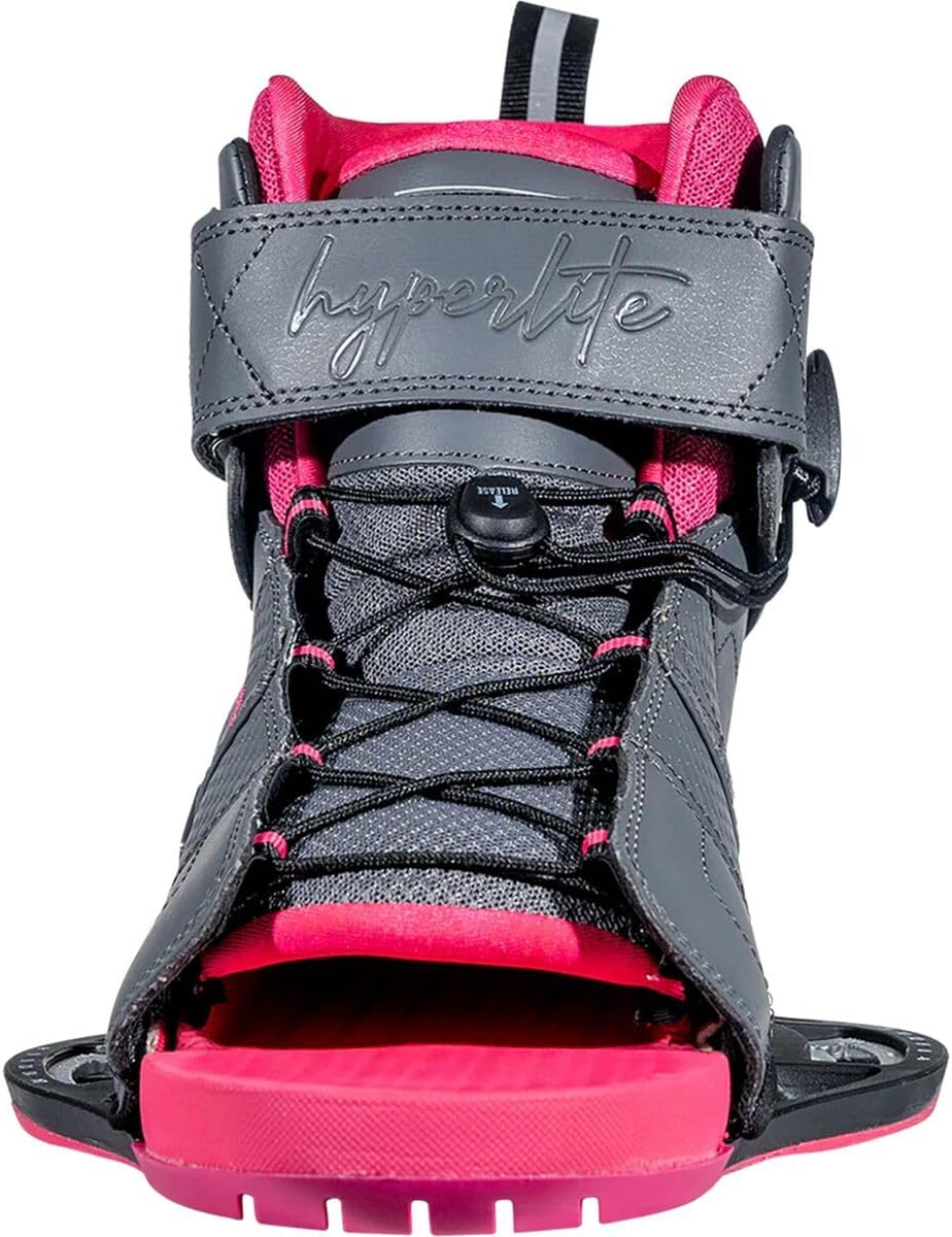 Hyperlite Viva Women’s Wakeboard Bindings - Open Toe Adjustable Fit Front