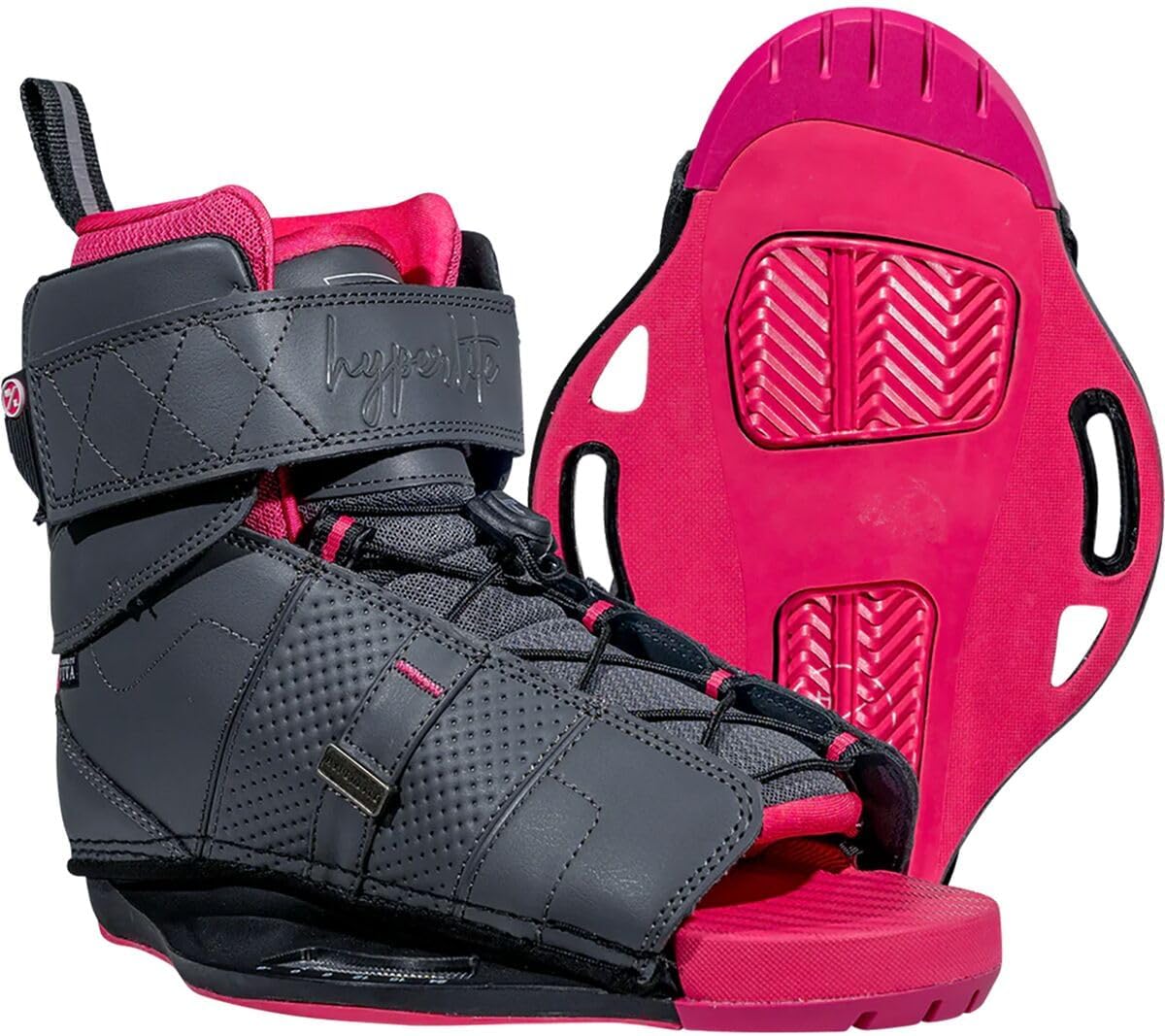 Hyperlite Viva Women’s Wakeboard Bindings - Open Toe Adjustable Fit Pair