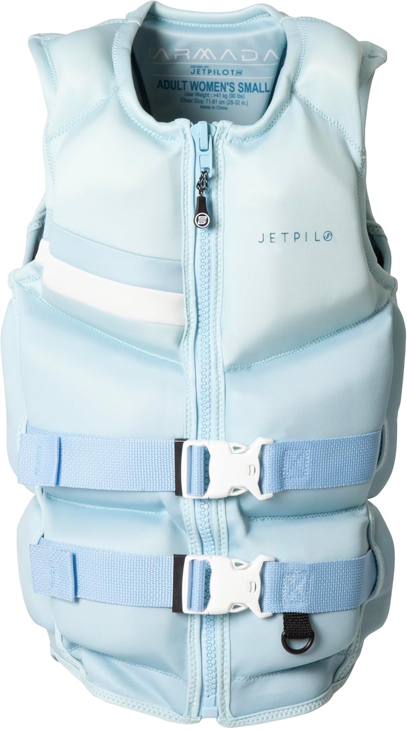 Jetpilot Womens Armada Neoprene CGA Vest in Sky Blue Front