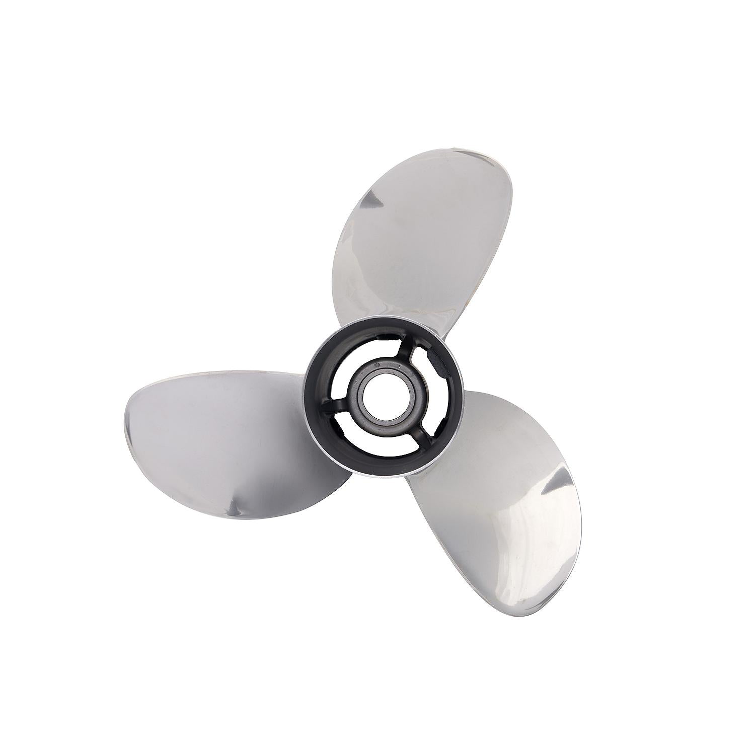 Mercury 3-blade Enertia Eco stainless steel boat propeller Front