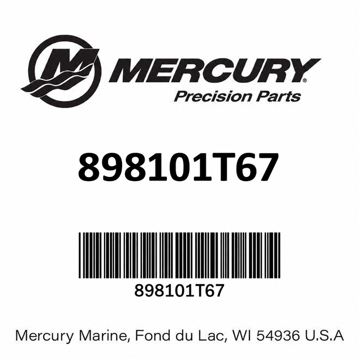 Mercury Precision Parts placeholder identification image for 898101T67