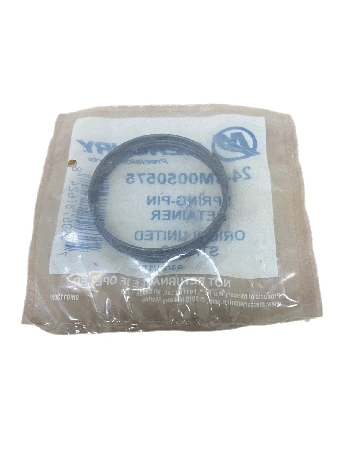 Mercury 8M0050575 gearcase cross spring pin retainer package front