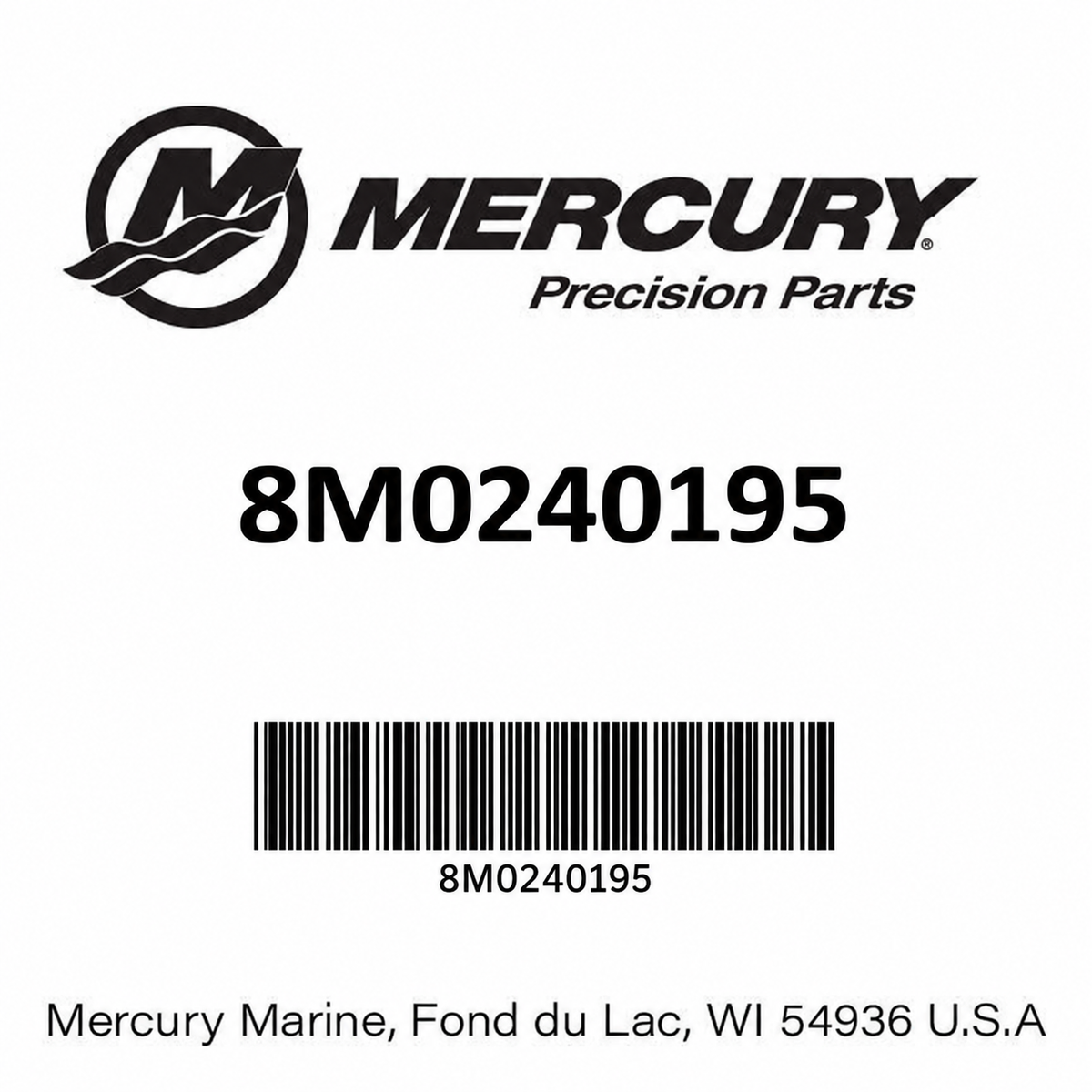 Mercury Precision Parts placeholder identification image for 8M0240195