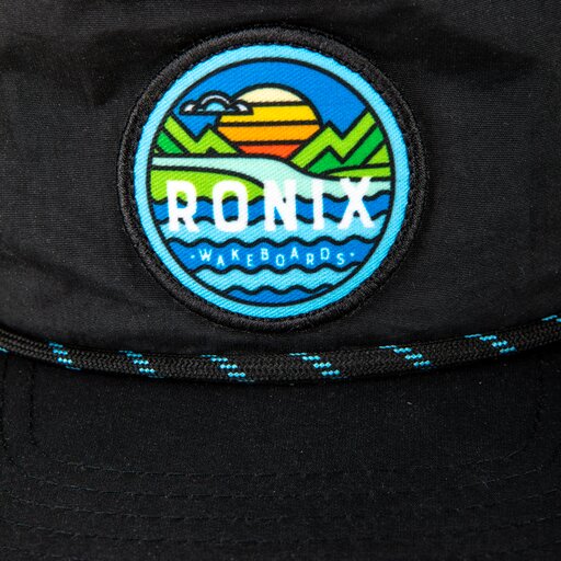 Ronix Forester Adjustable 5 Panel Snap Back Hat - Black