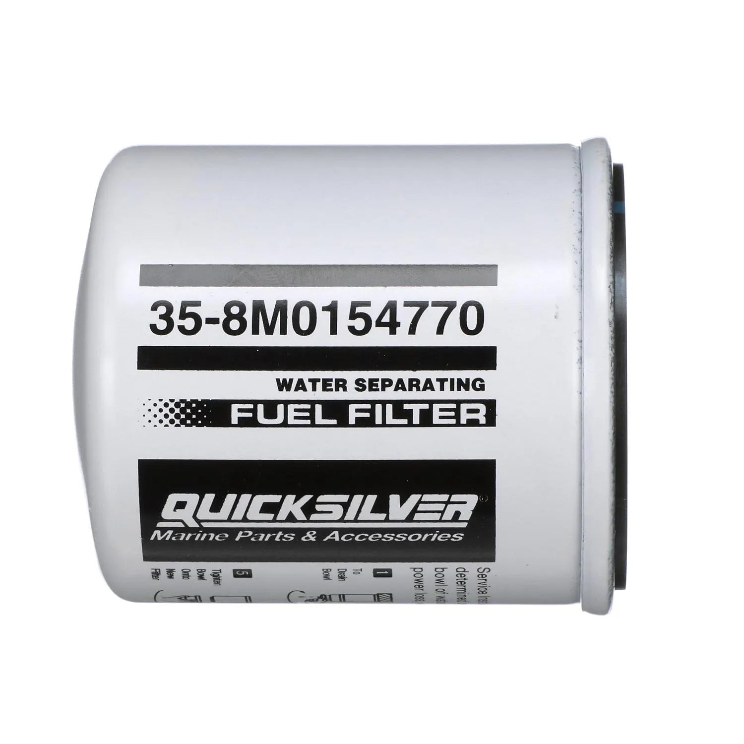 Quicksilver inline fuel filter 20 micron compatible with Volvo Johnson Evinrude
