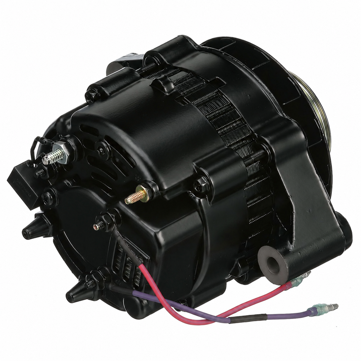 Quicksilver 807652T 55 amp serpentine alternator view 2