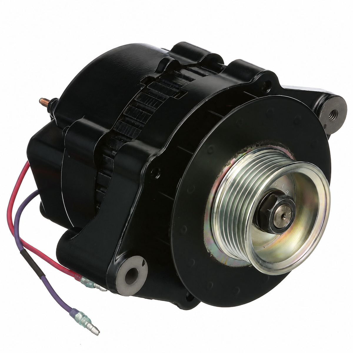 Quicksilver 807652T 55 amp serpentine alternator view 3