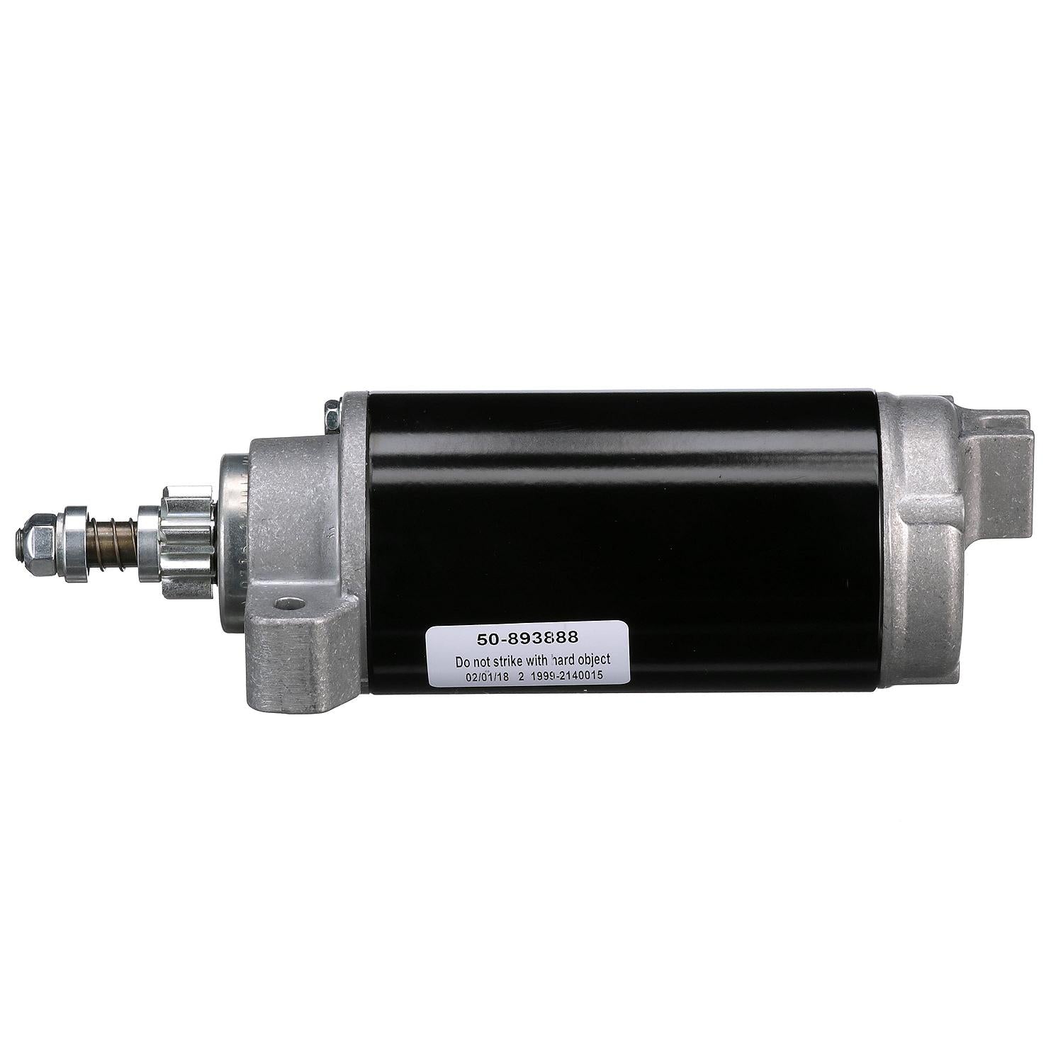 Quicksilver 893888T starter motor assembly drive gear view