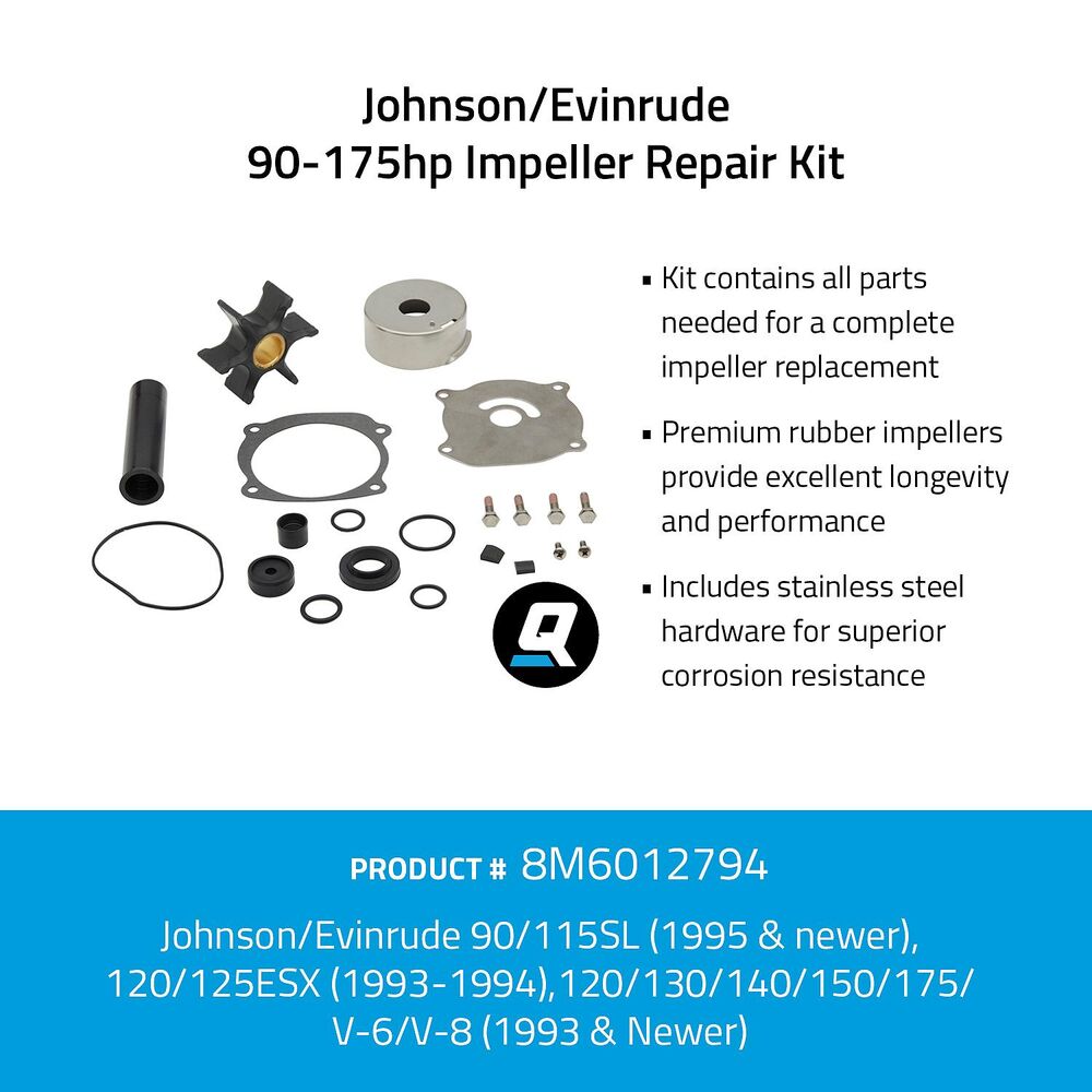 Quicksilver 8M6012794 impeller repair kit image 3