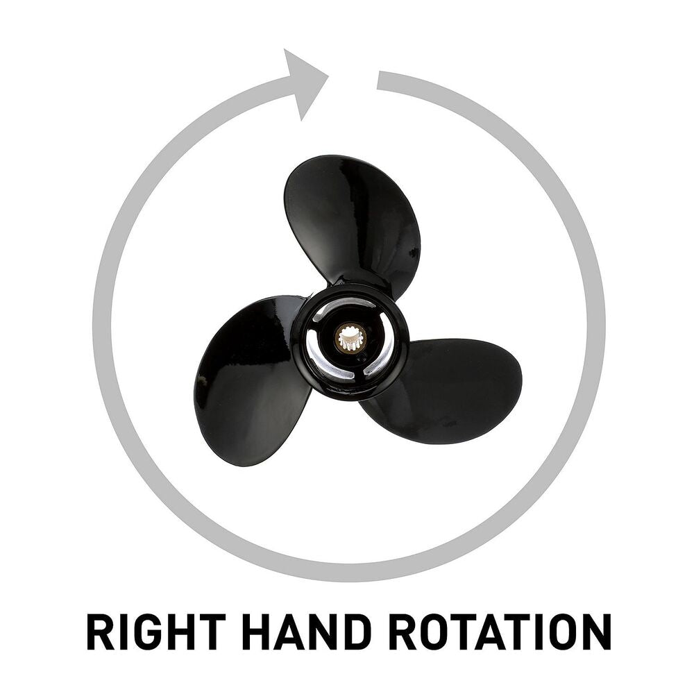 Quicksilver QA2175R Black Diamond right-hand rotation diagram