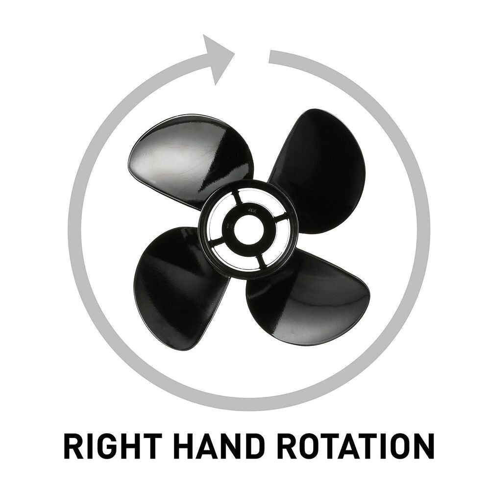 Quicksilver 8M0055537 Nemesis 14 x 23 RH right-hand rotation diagram