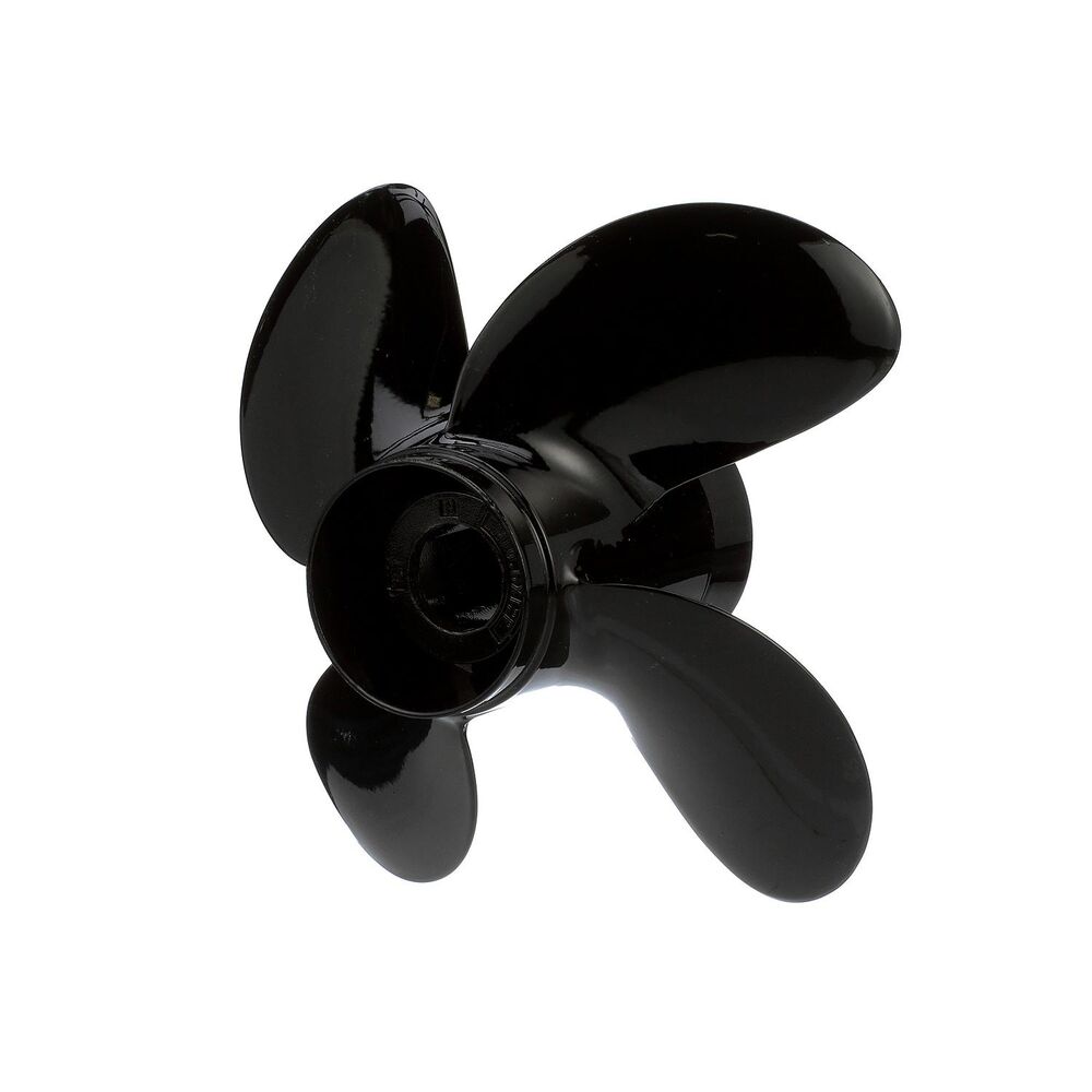 Quicksilver Nemesis four-blade aluminum propeller rear view