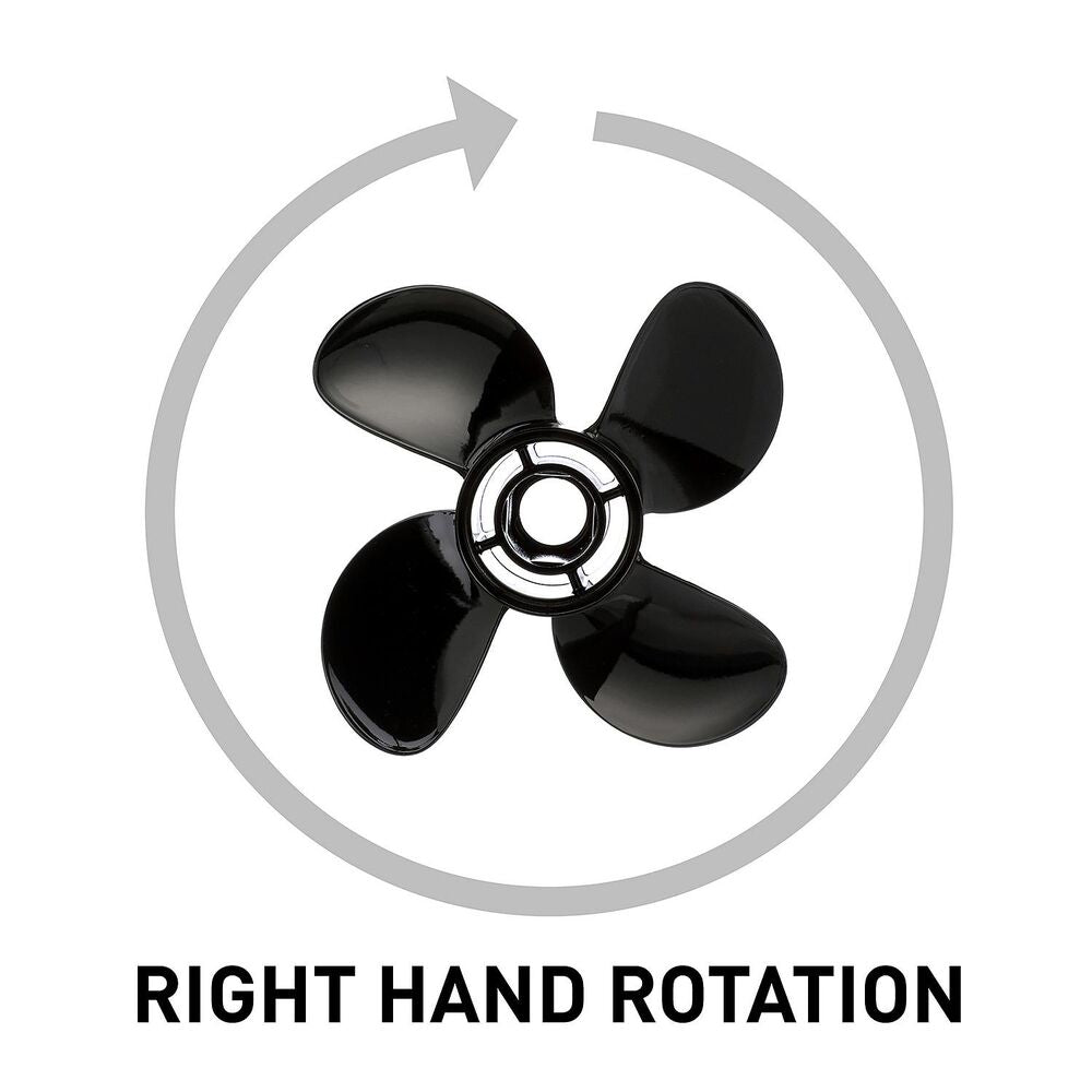 Quicksilver Nemesis propeller right-hand rotation diagram