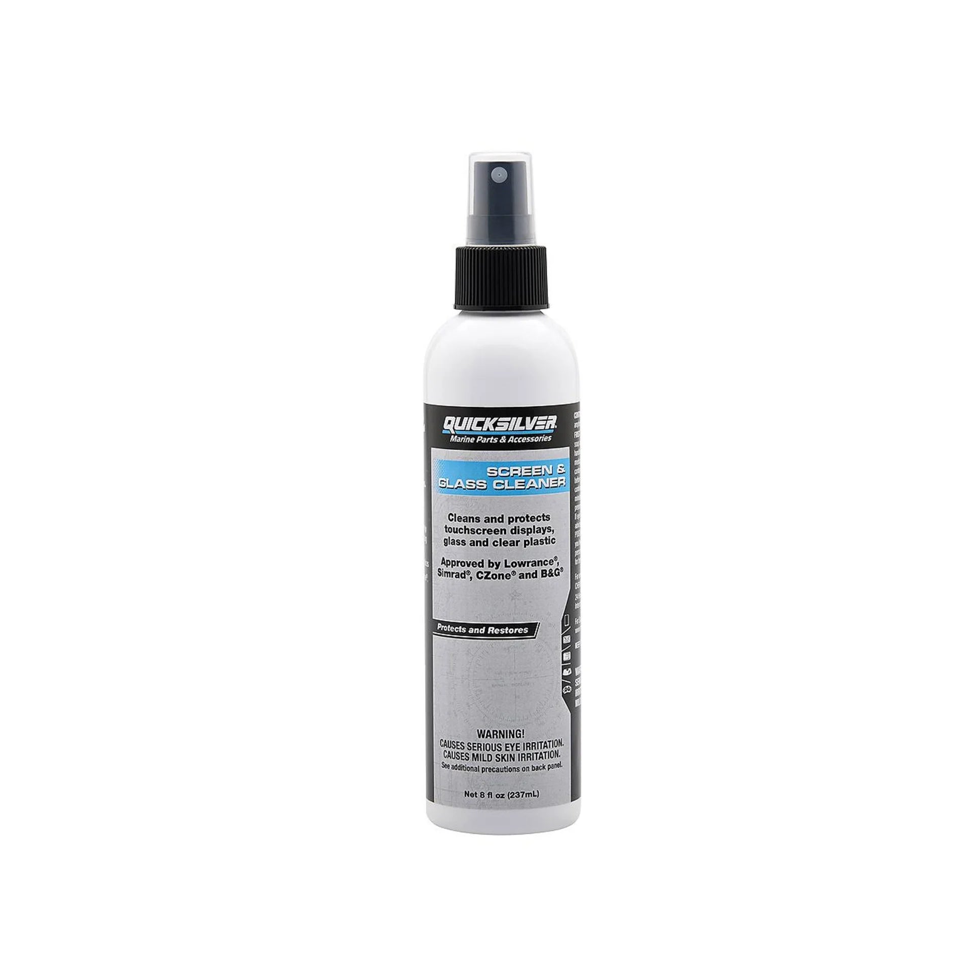 Quicksilver 8M0224418 Screen Glass Cleaner 8 oz for marine and automotive touchscreen displays