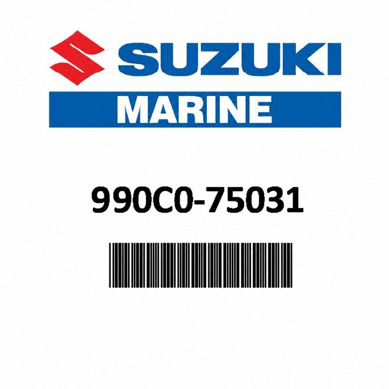 Suzuki Marine 990C0-75031 OEM engine storage cover part label