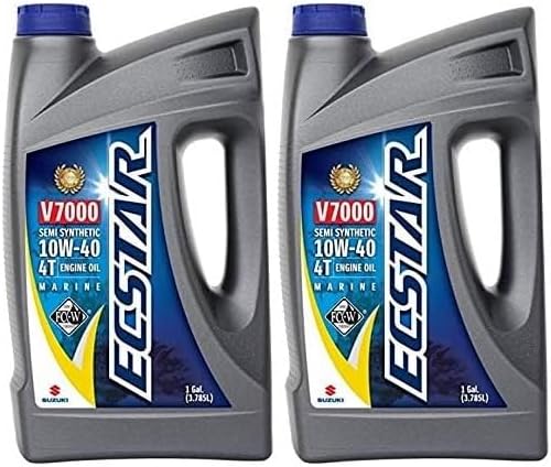 Suzuki ECSTAR V7000 10W‑40 2‑gallon pack marine engine oil