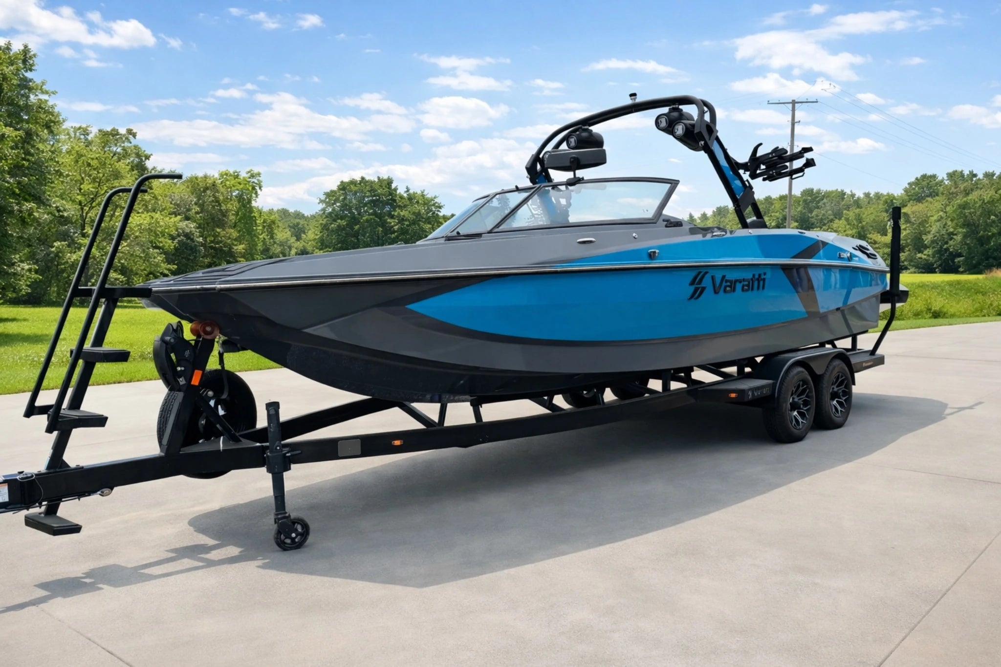 2024 Varatti Z2474 Wake Surf Boat with Trailer