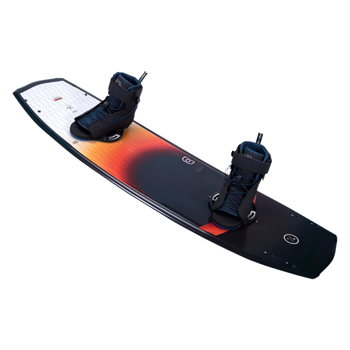 hyperlite baseline wakeboard with session bindings on top