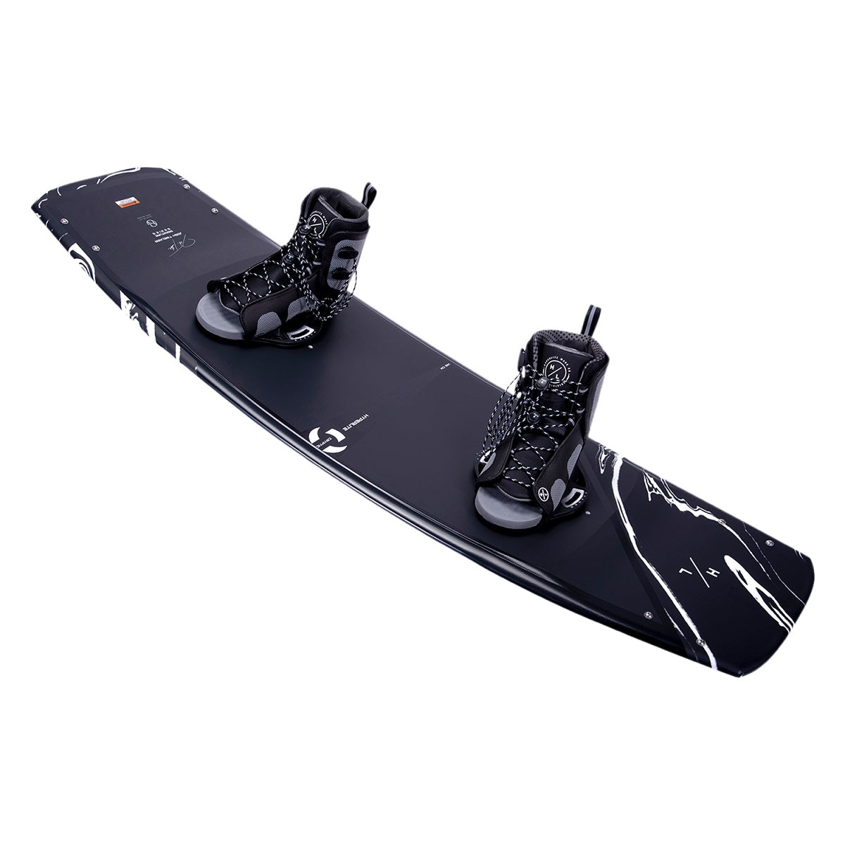 cryptic wakeboard with remix bindings on top