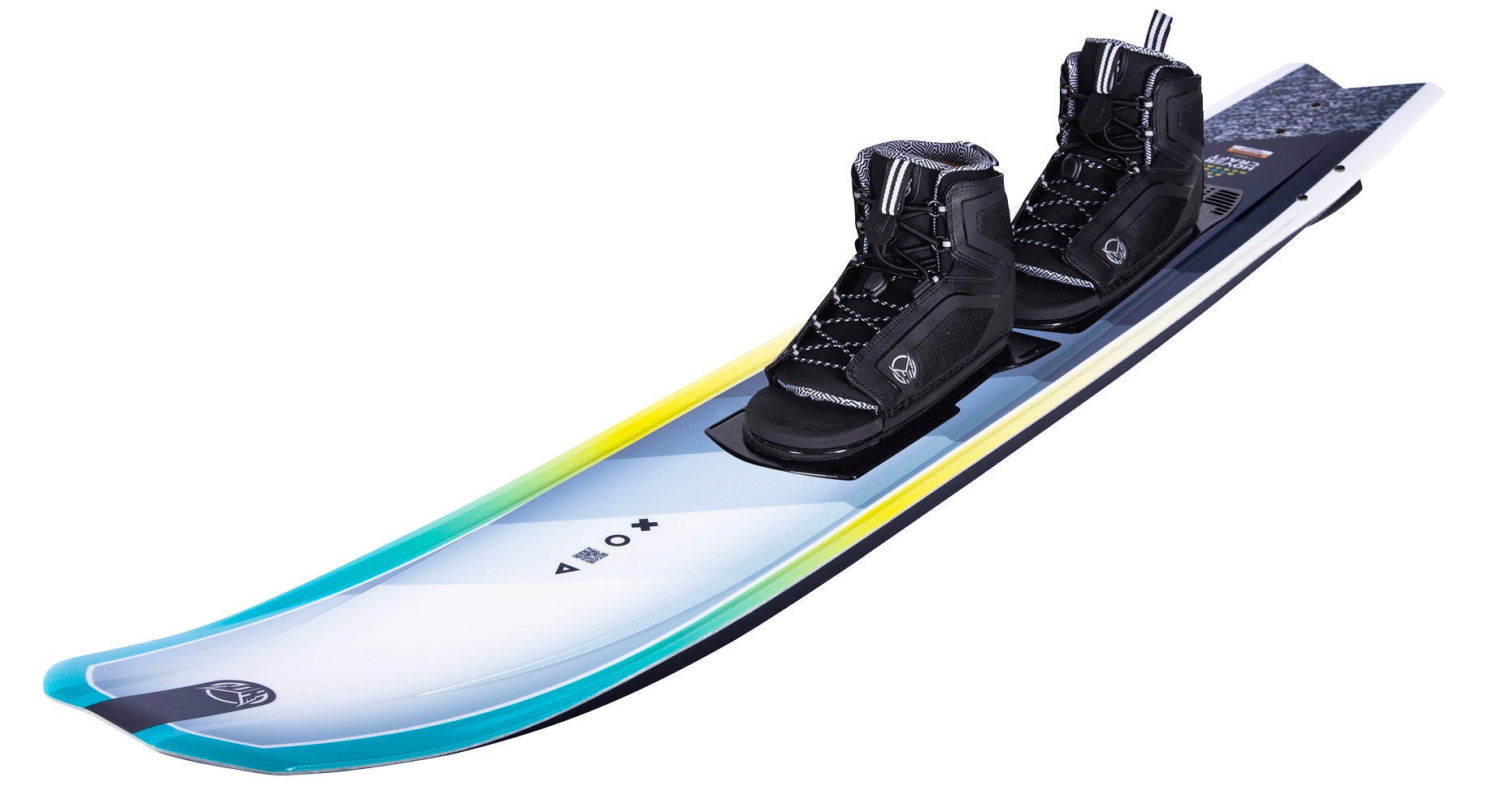 teal and white waterski
