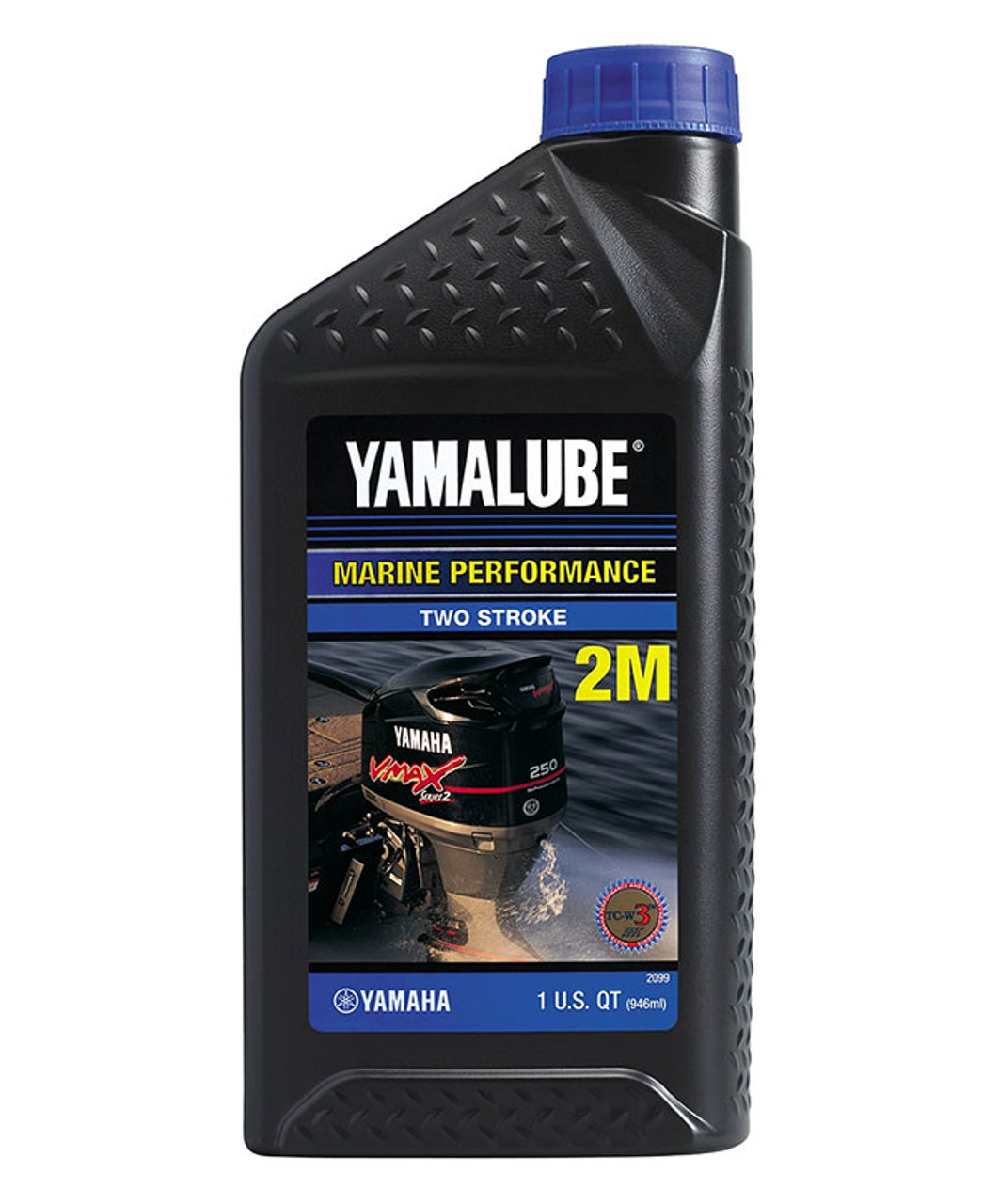 Yamalube 2M Outboard 2-Stroke Oil Quart | TC-W3 Marine Engine Oil